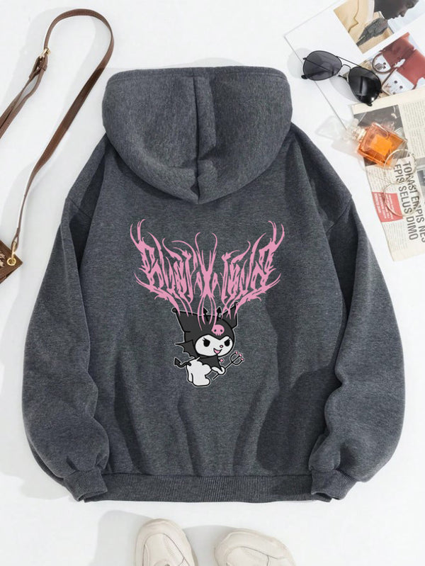 Kuromi Printed Hoodie